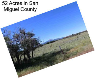 52 Acres in San Miguel County