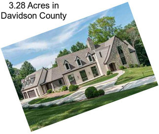 3.28 Acres in Davidson County