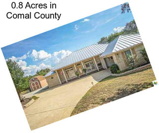 0.8 Acres in Comal County