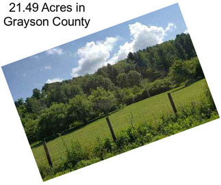 21.49 Acres in Grayson County