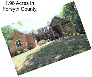 1.98 Acres in Forsyth County