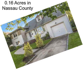 0.16 Acres in Nassau County