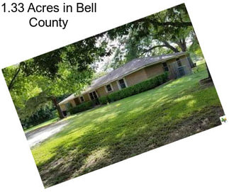 1.33 Acres in Bell County