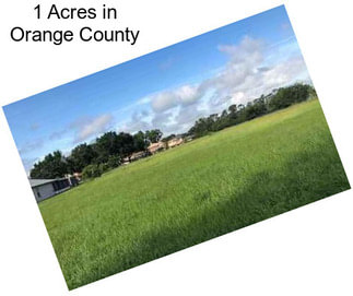 1 Acres in Orange County