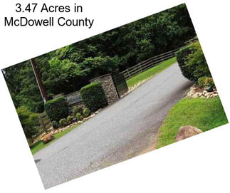 3.47 Acres in McDowell County