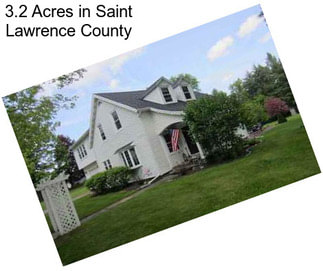 3.2 Acres in Saint Lawrence County