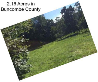 2.16 Acres in Buncombe County