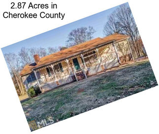 2.87 Acres in Cherokee County