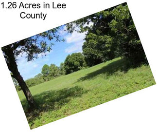 1.26 Acres in Lee County
