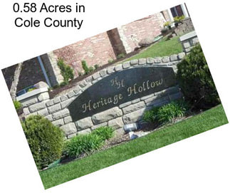 0.58 Acres in Cole County