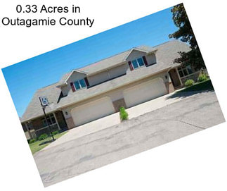 0.33 Acres in Outagamie County