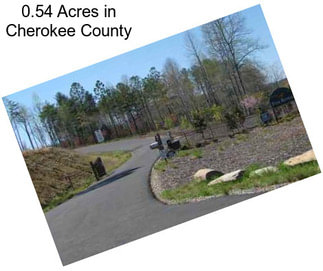 0.54 Acres in Cherokee County