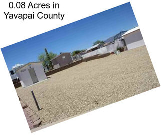 0.08 Acres in Yavapai County