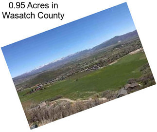 0.95 Acres in Wasatch County