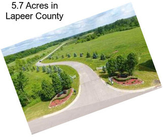 5.7 Acres in Lapeer County