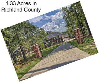 1.33 Acres in Richland County