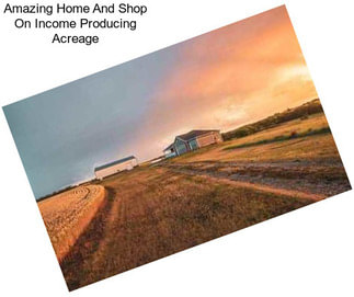 Amazing Home And Shop On Income Producing Acreage