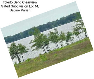 Toledo Bend Clearview Gated Subdivision Lot 14, Sabine Parish