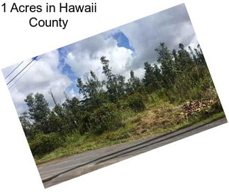 1 Acres in Hawaii County