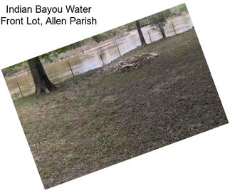 Indian Bayou Water Front Lot, Allen Parish