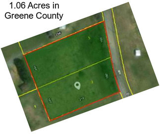 1.06 Acres in Greene County