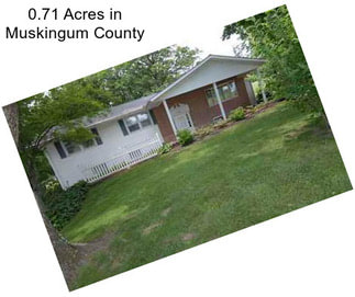 0.71 Acres in Muskingum County