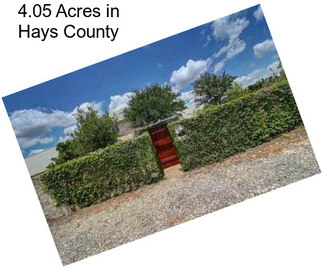 4.05 Acres in Hays County
