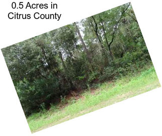 0.5 Acres in Citrus County