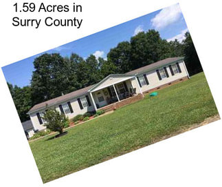 1.59 Acres in Surry County