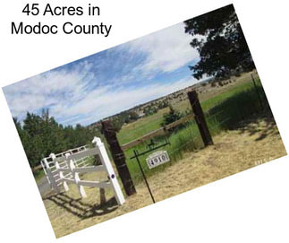 45 Acres in Modoc County