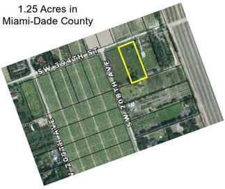 1.25 Acres in Miami-Dade County