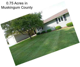 0.75 Acres in Muskingum County