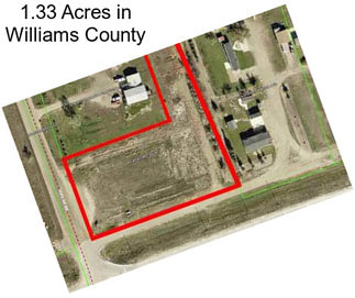 1.33 Acres in Williams County