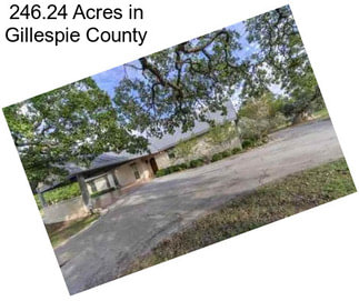 246.24 Acres in Gillespie County