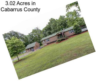 3.02 Acres in Cabarrus County