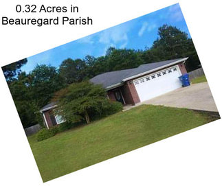 0.32 Acres in Beauregard Parish