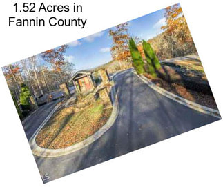 1.52 Acres in Fannin County