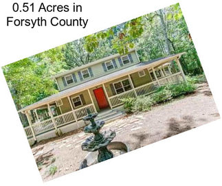 0.51 Acres in Forsyth County