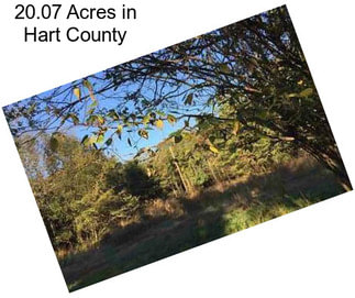 20.07 Acres in Hart County