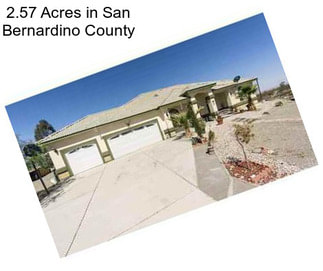 2.57 Acres in San Bernardino County