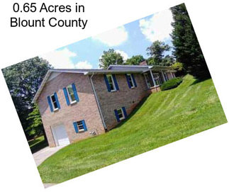 0.65 Acres in Blount County