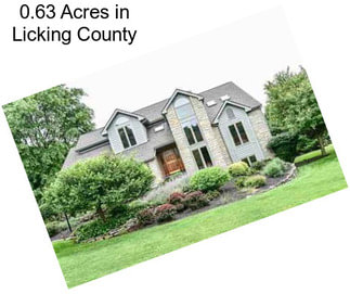 0.63 Acres in Licking County