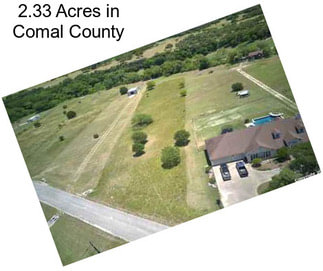 2.33 Acres in Comal County