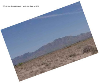 20 Acres Investment Land for Sale in NM