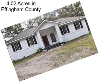 4.02 Acres in Effingham County