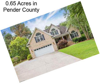 0.65 Acres in Pender County