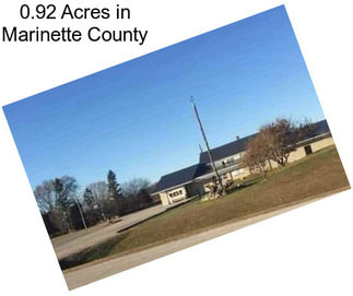 0.92 Acres in Marinette County
