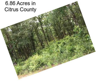 6.86 Acres in Citrus County