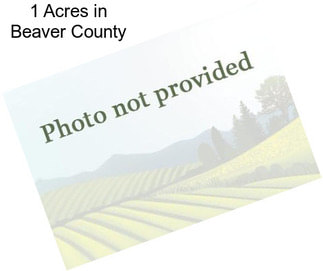 1 Acres in Beaver County