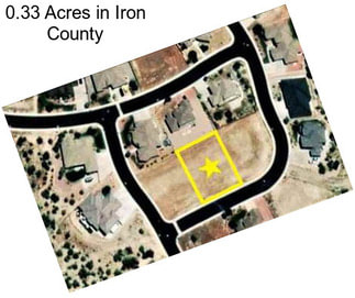 0.33 Acres in Iron County